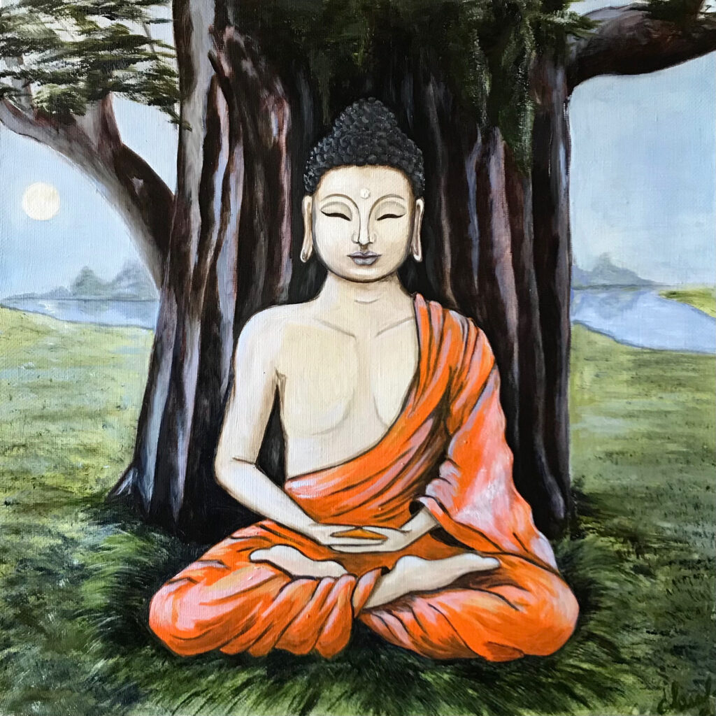 Buddha Shakyamuni | Original Oil on Canvas