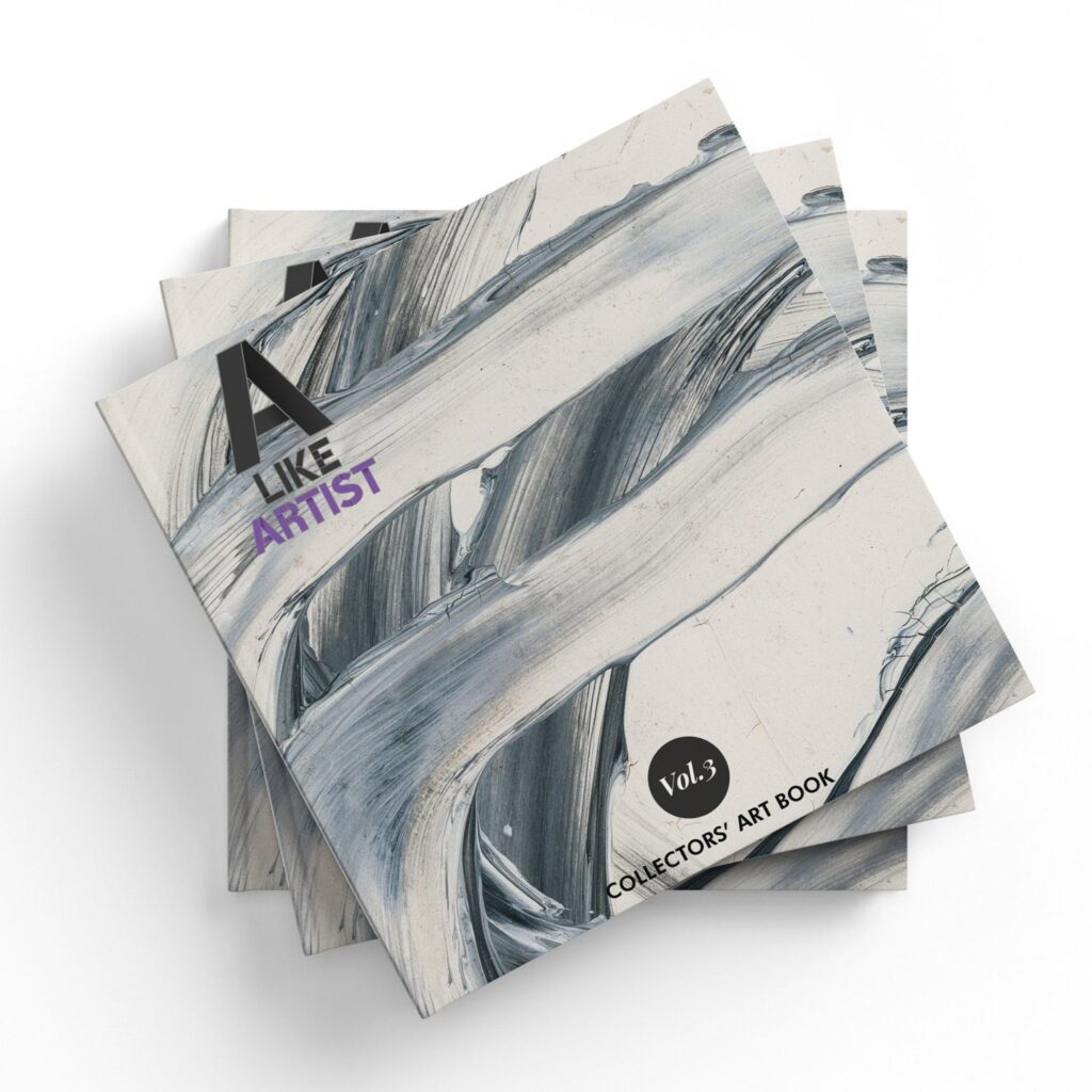 Front cover of A LIKE ARTIST Vol. 03, the collectors’ art book by AL-TIBA9, featuring Svetlana Shavrina