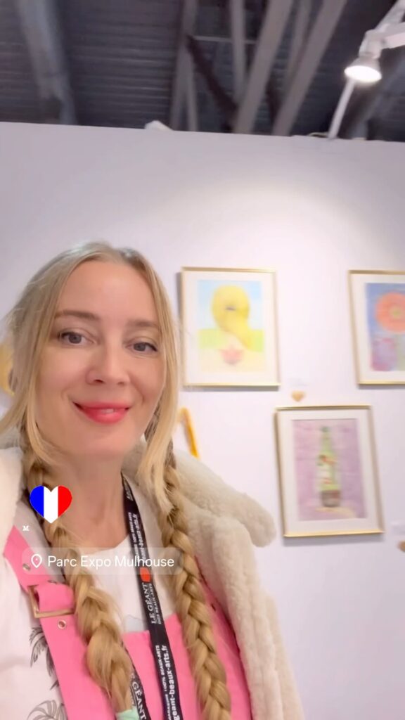Lana Swan at the art3f contemporary art fair, Parc Expo Mulhouse, November 2024