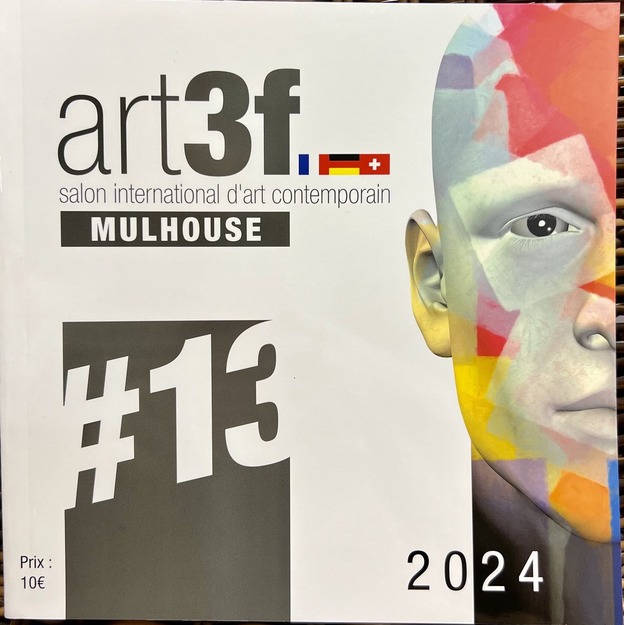 Cover of the art3f Mulhouse 2024 contemporary art fair catalogue, edition 13