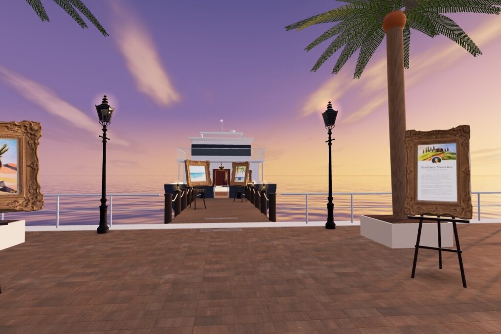 The Promenade of the Dubai virtual gallery by Lana Swan
